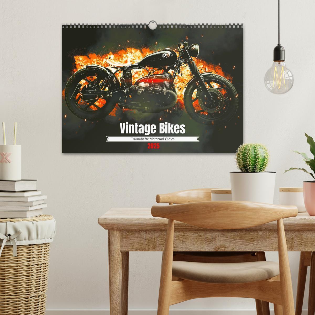 Bild: 9783383949838 | Vintage Bikes. Traumhafte Motorrad-Oldies (Wandkalender 2025 DIN A3...