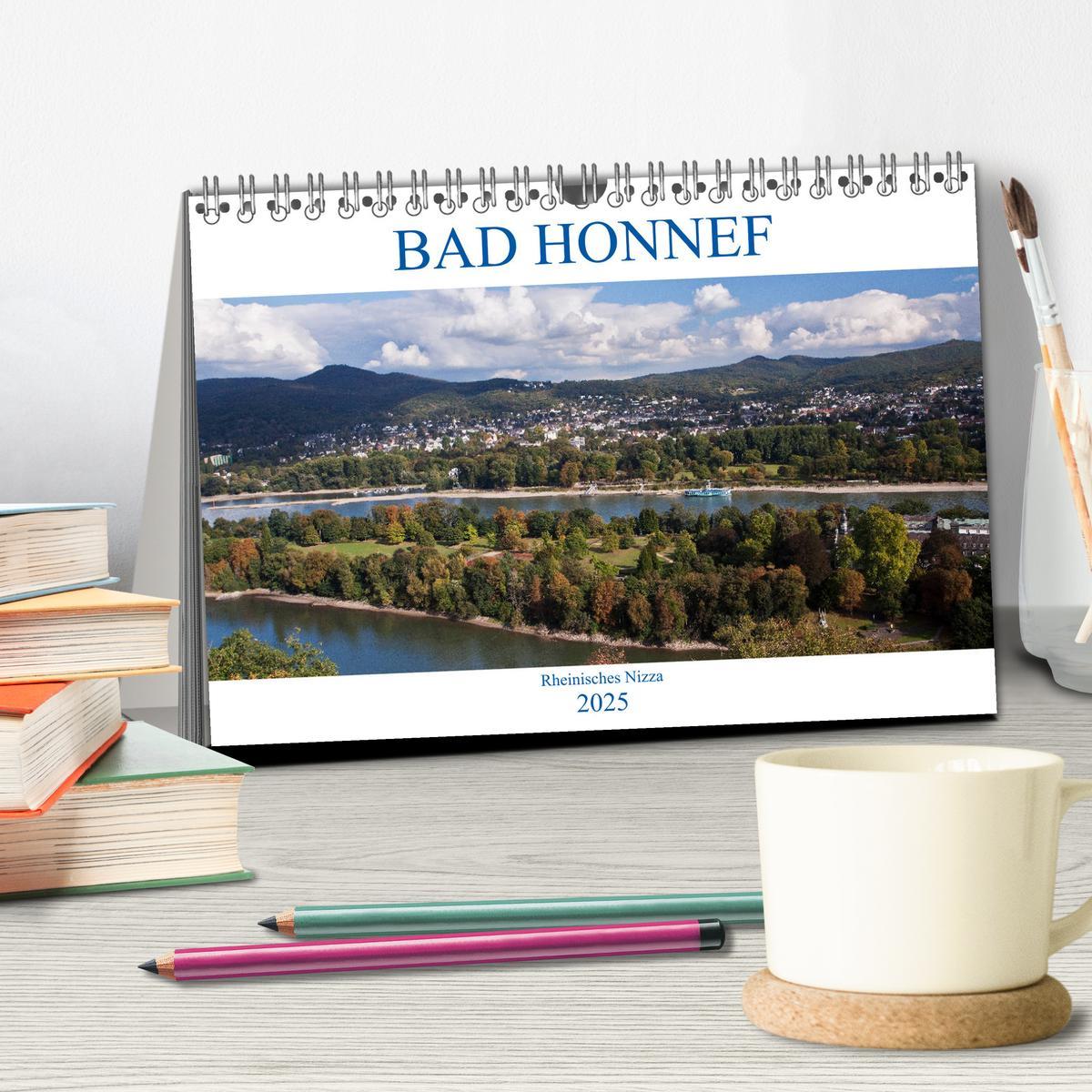 Bild: 9783435411702 | Bad Honnef - Rheinisches Nizza (Tischkalender 2025 DIN A5 quer),...