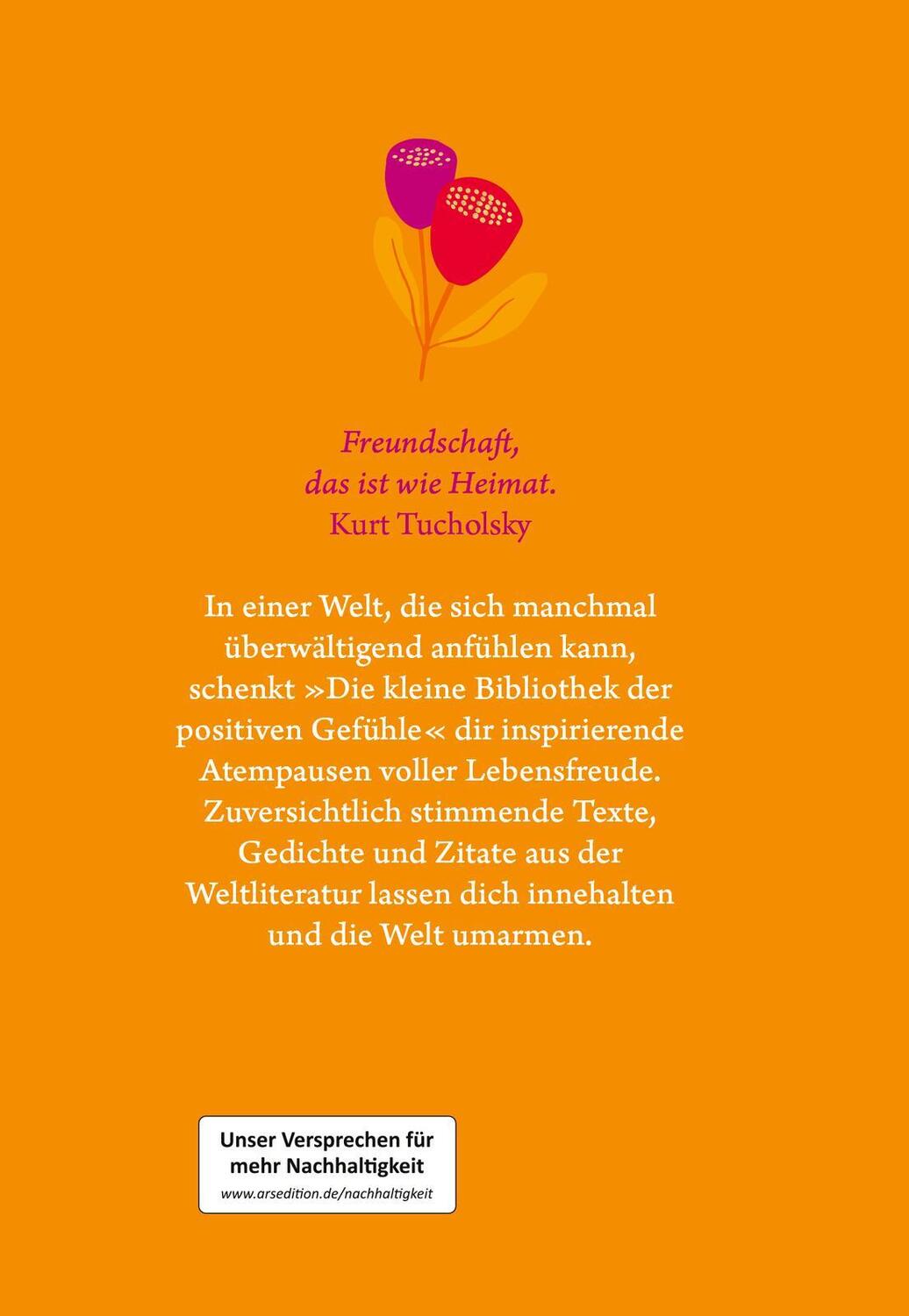 Rückseite: 9783845857879 | Kleine Bibliothek der positiven Gefühle: Die kleine Bibliothek der...