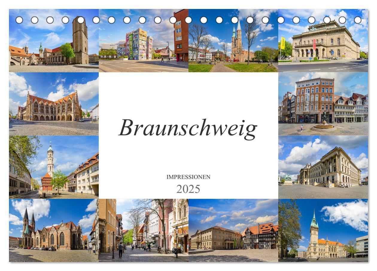 Cover: 9783435131457 | Braunschweig Impressionen (Tischkalender 2025 DIN A5 quer),...