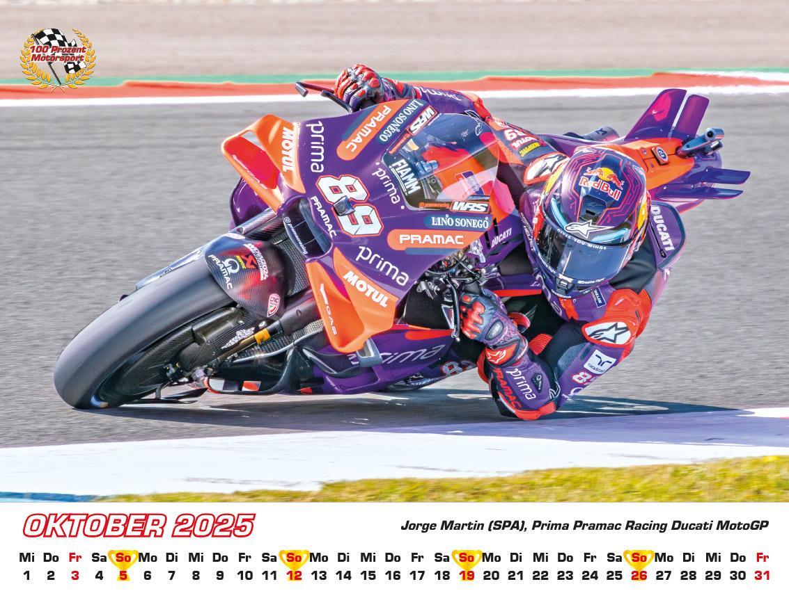 Bild: 9783948794668 | Motorrad Grand Prix Kalender 2025 | Frank Pommer | Kalender | Deutsch