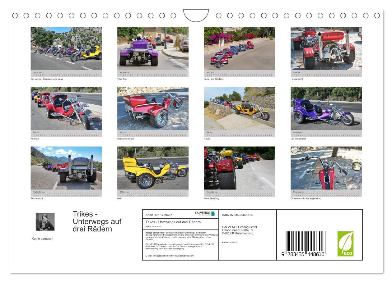 Bild: 9783435448616 | Trikes - Unterwegs auf drei Rädern (Wandkalender 2025 DIN A4 quer),...