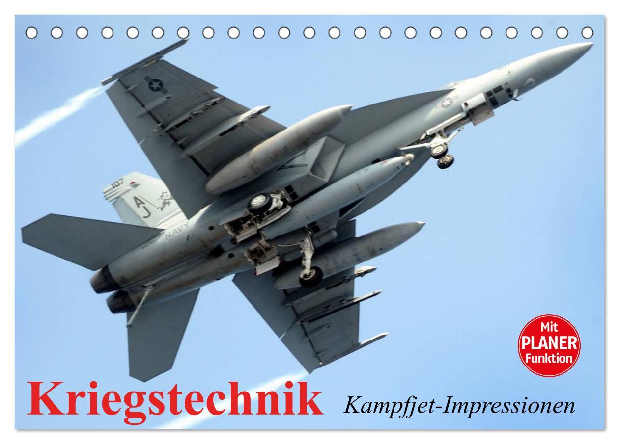 Cover: 9783435528943 | Kriegstechnik. Kampfjet-Impressionen (Tischkalender 2025 DIN A5...