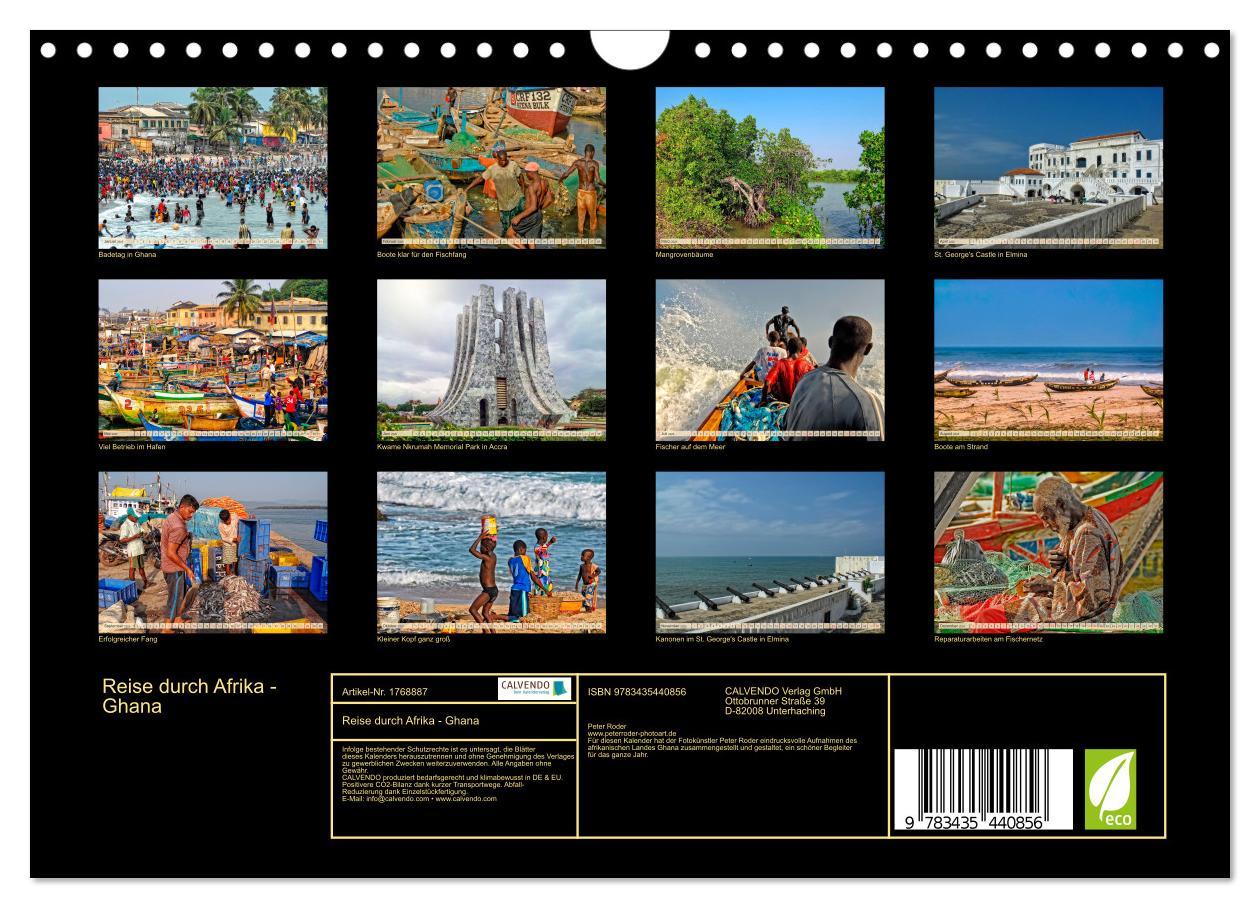 Bild: 9783435440856 | Reise durch Afrika - Ghana (Wandkalender 2025 DIN A4 quer),...