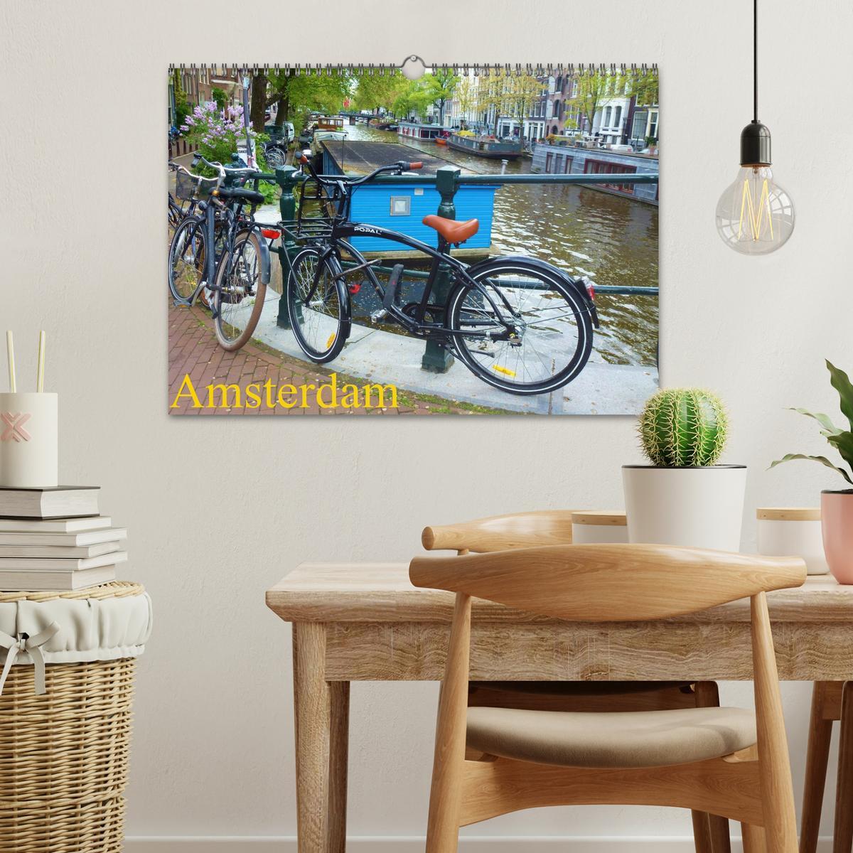 Bild: 9783435805945 | Amsterdam (Wandkalender 2025 DIN A3 quer), CALVENDO Monatskalender