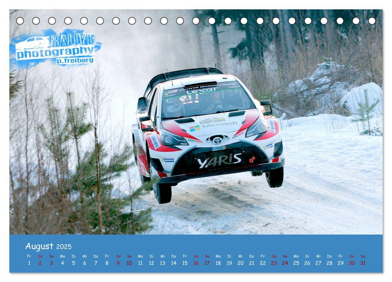 Bild: 9783435341092 | WRC Schweden White Open 2025 (Tischkalender 2025 DIN A5 quer),...