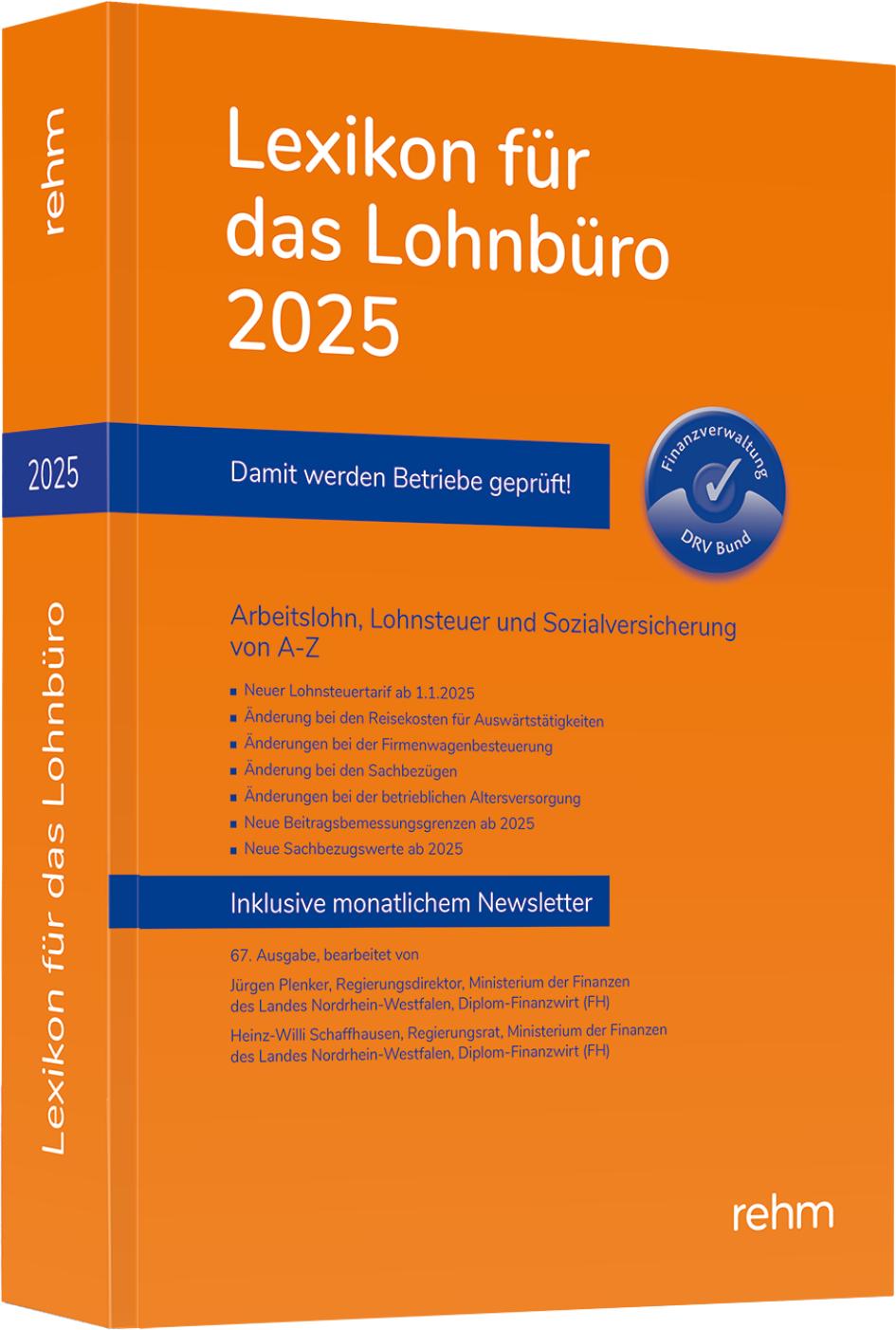 Cover: 9783807328942 | Lexikon für das Lohnbüro 2025 | Wolfgang Schönfeld (u. a.) | Buch