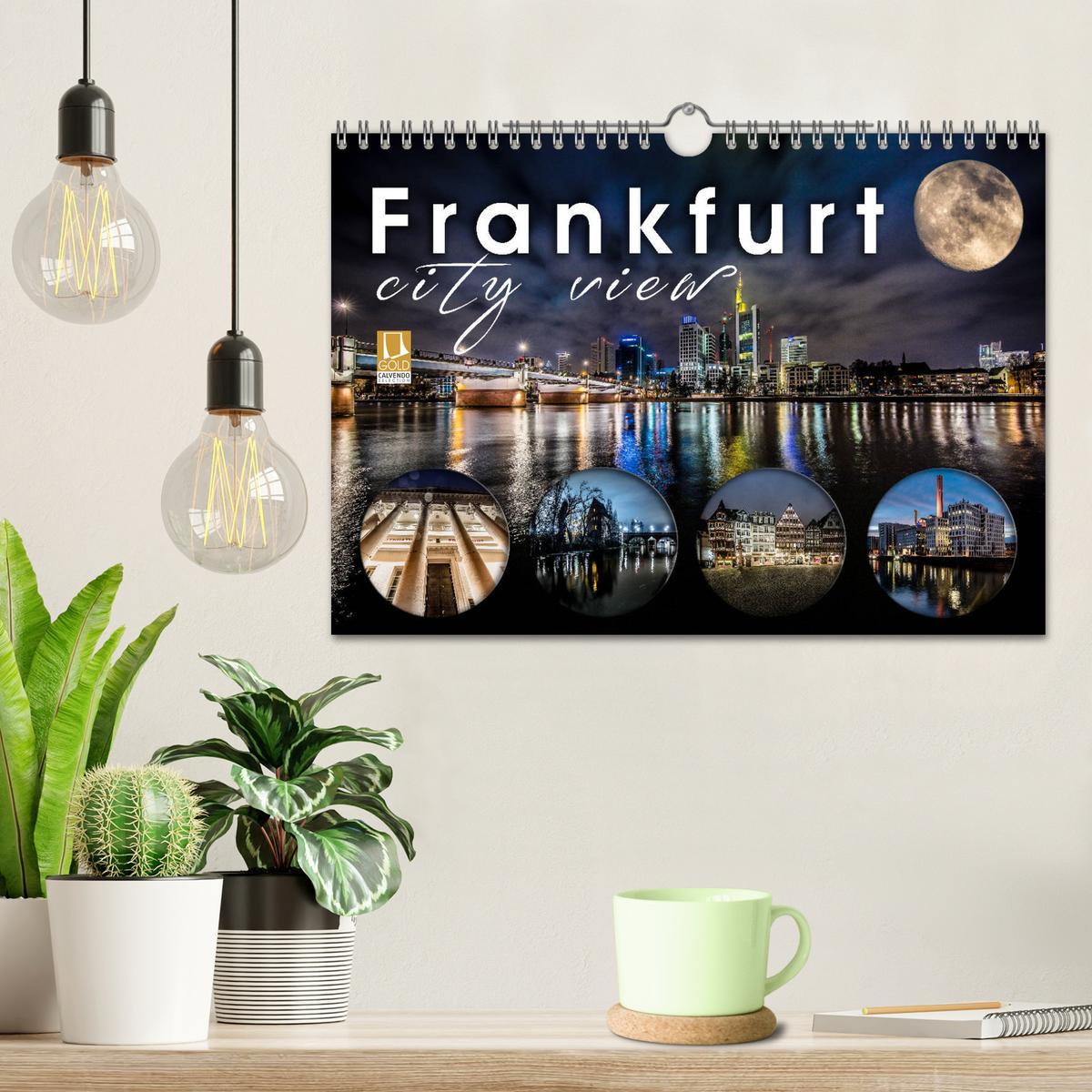 Bild: 9783435401864 | Frankfurt city view (Wandkalender 2025 DIN A4 quer), CALVENDO...