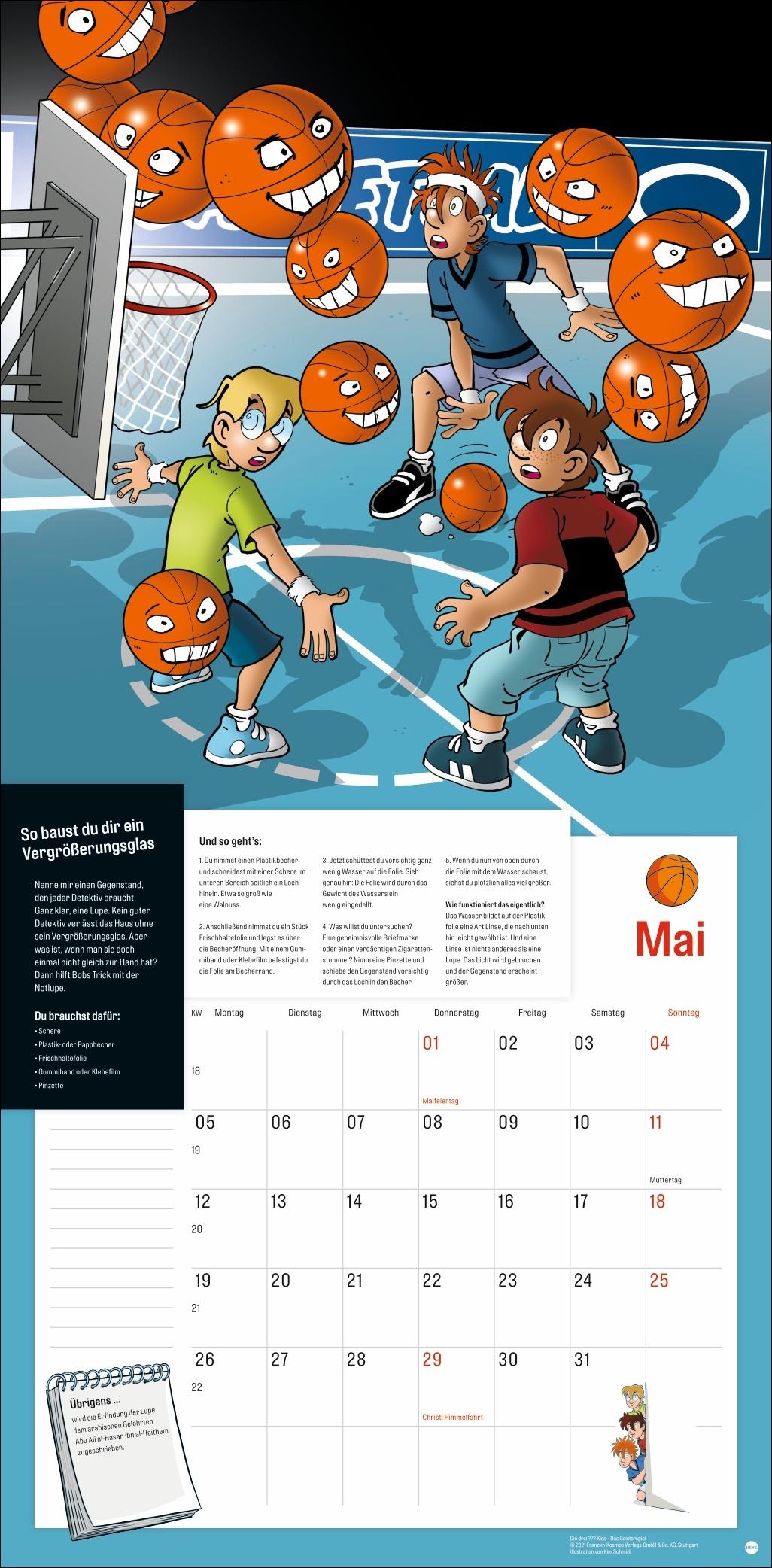 Bild: 9783756409037 | Die drei ??? Kids Broschurkalender 2025 | Kalender | 28 S. | Deutsch