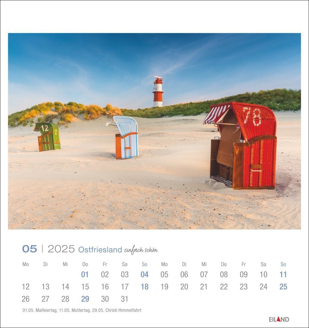 Bild: 9783964023315 | Ostfriesland Postkartenkalender 2025 - einfach schön | Eiland | 13 S.