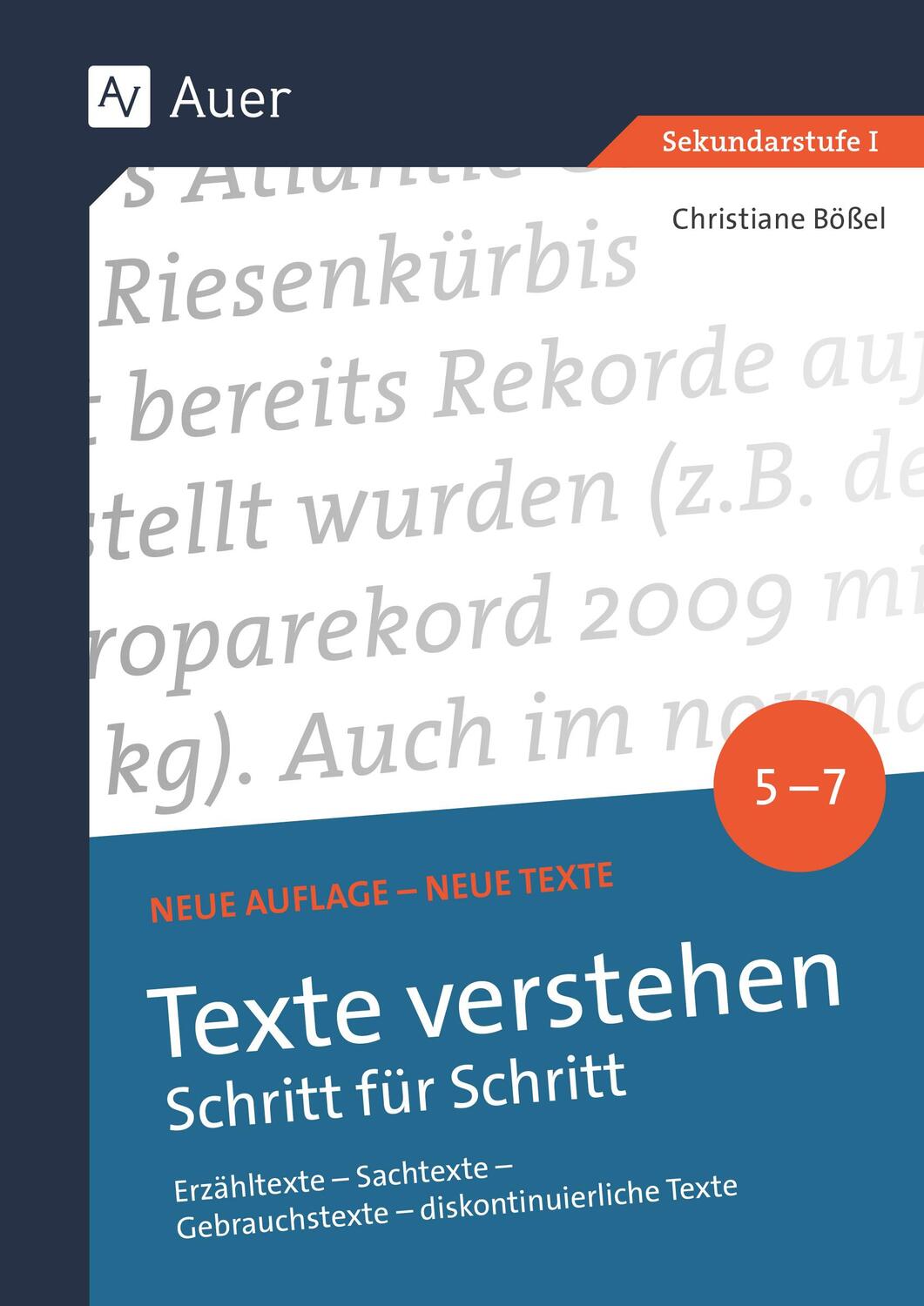 Cover: 9783403088684 | Texte verstehen - Schritt für Schritt Klasse 5-7 | Christiane Bößel