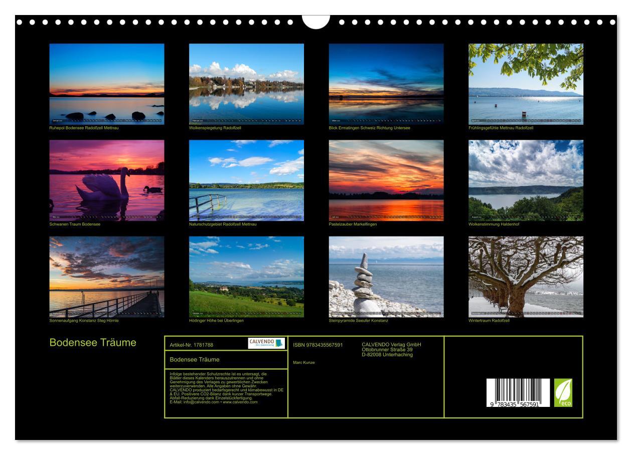 Bild: 9783435567591 | Bodensee Träume (Wandkalender 2025 DIN A3 quer), CALVENDO...