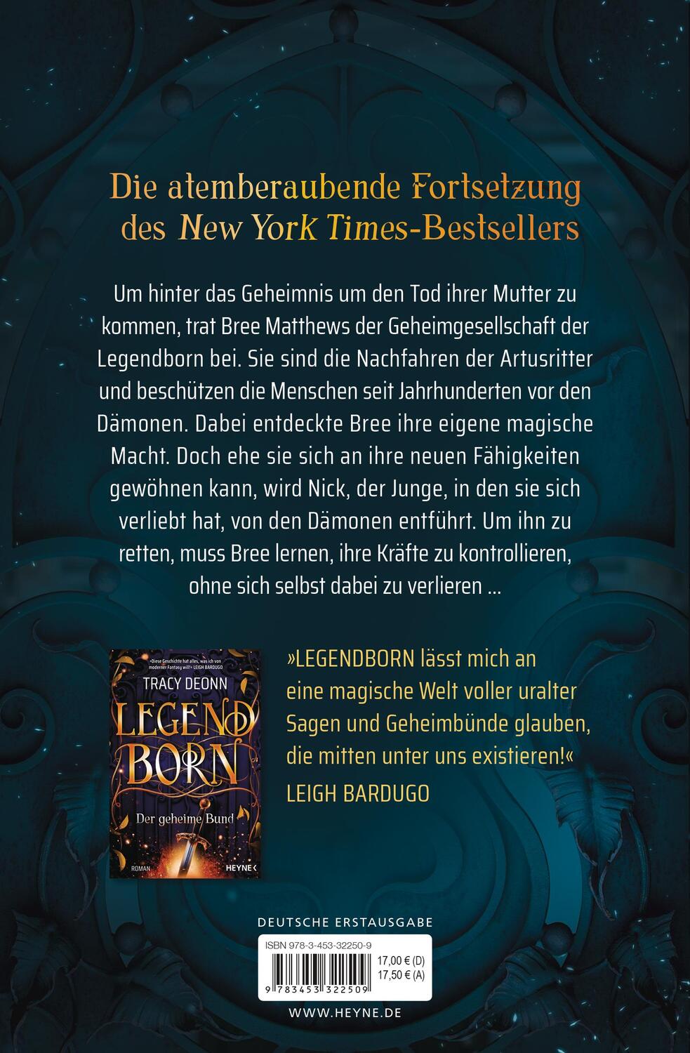 Bild: 9783453322509 | Legendborn - Das geheime Erbe | Roman | Tracy Deonn | Taschenbuch