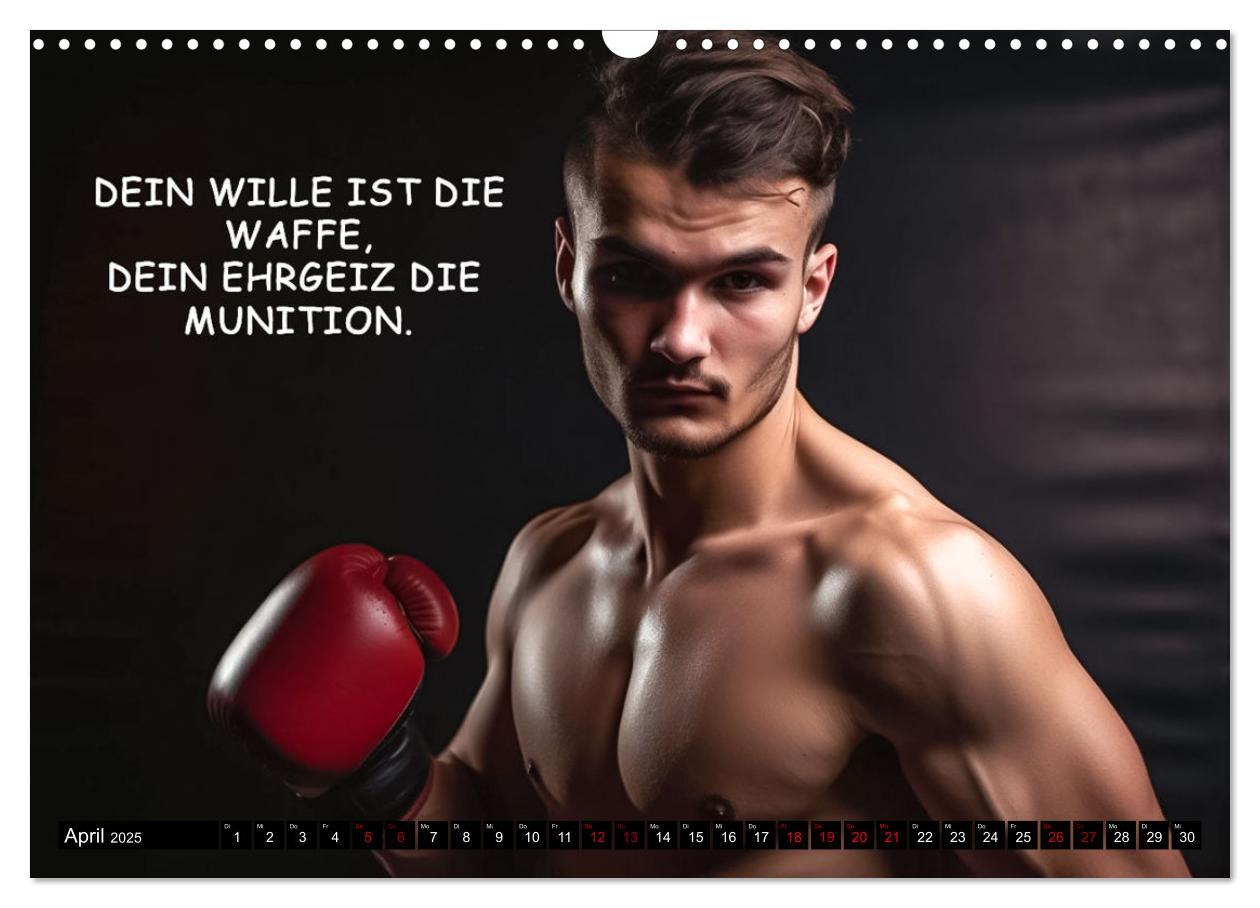 Bild: 9783383909252 | Motivation und Boxen (Wandkalender 2025 DIN A3 quer), CALVENDO...