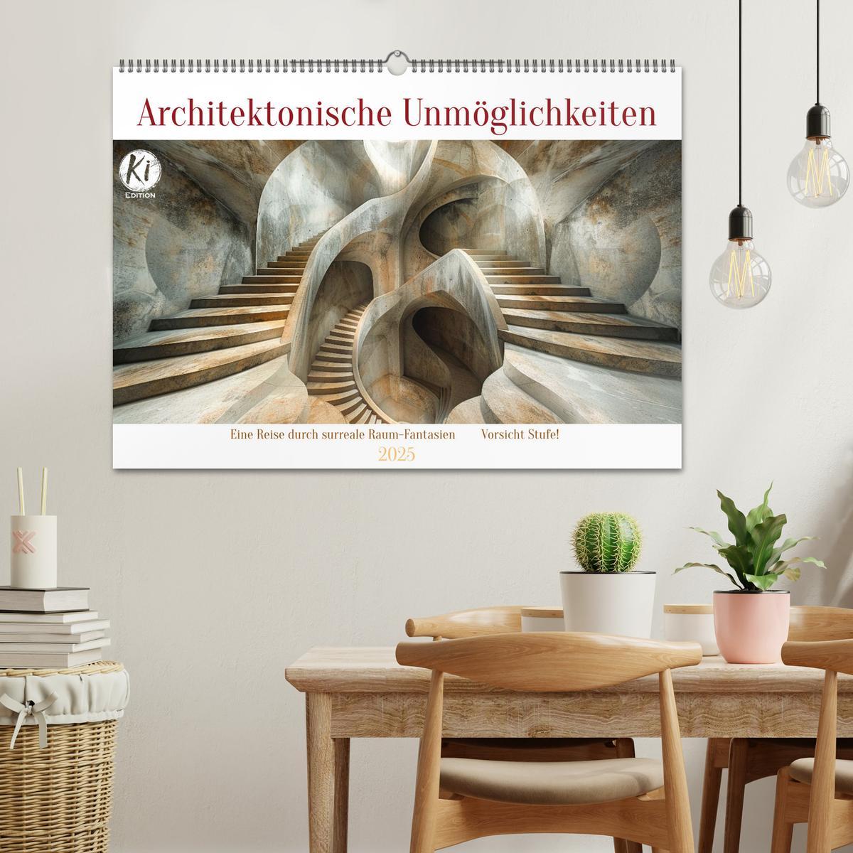 Bild: 9783383823596 | Architektonische Unmöglichkeiten (Wandkalender 2025 DIN A2 quer),...