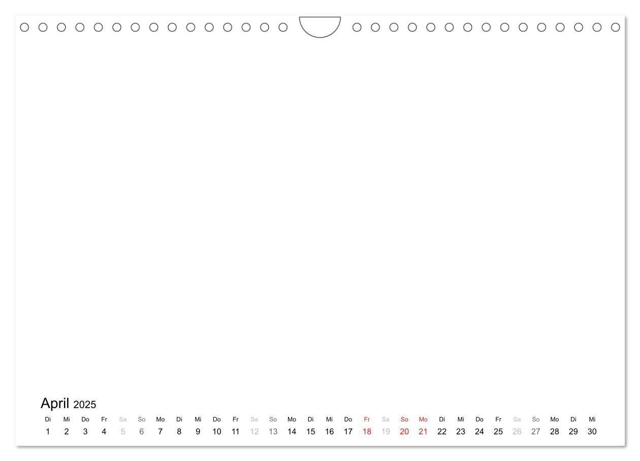 Bild: 9783435770151 | Bastelkalender - Weiss (Wandkalender 2025 DIN A4 quer), CALVENDO...