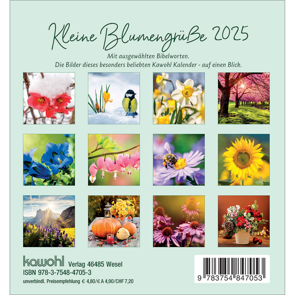 Bild: 9783754847053 | Kleine Blumengrüße 2025 | Kalender | Spiralbindung. Spiralbindung