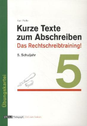 Cover: 9783897784352 | Kurze Texte zum Abschreiben | Karin Pfeiffer | Broschüre | 24 S.