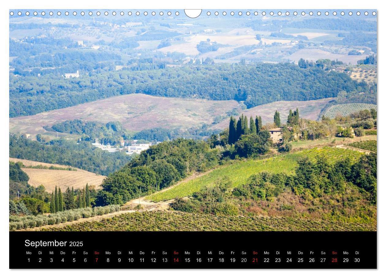 Bild: 9783435772070 | Toskana Landschaften (Wandkalender 2025 DIN A3 quer), CALVENDO...