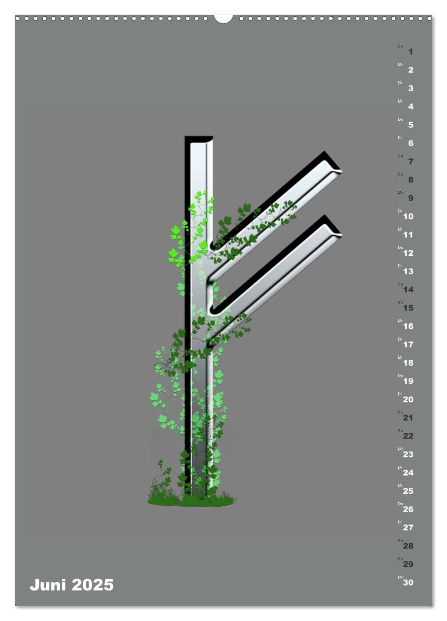 Bild: 9783383760488 | Germanische Runen (Wandkalender 2025 DIN A2 hoch), CALVENDO...