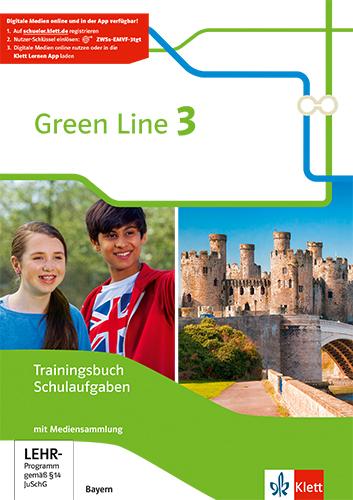 Cover: 9783128030319 | Green Line 3. Ausgabe Bayern. Trainingsbuch Schulaufgaben, Heft mit...