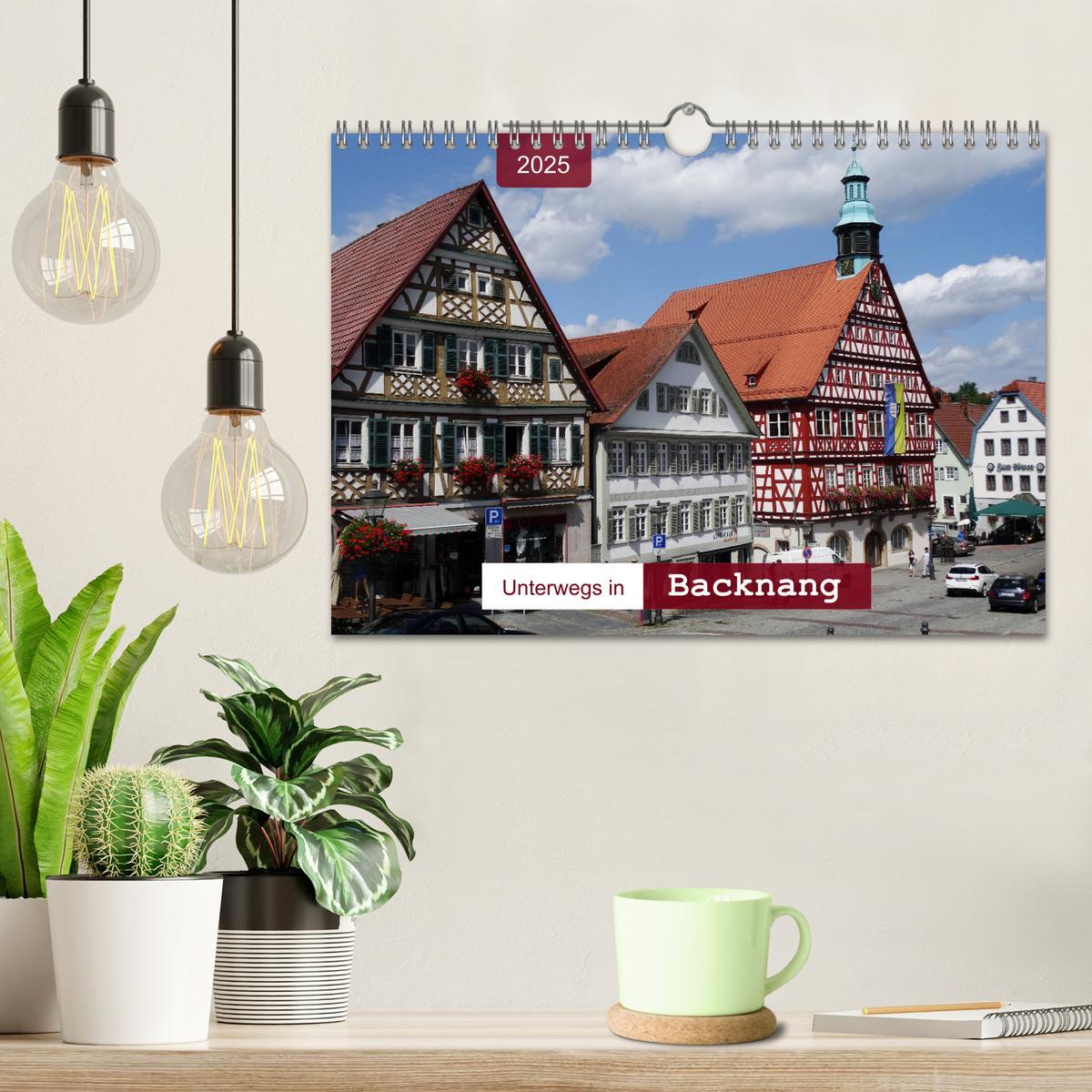 Bild: 9783435441730 | Unterwegs in Backnang (Wandkalender 2025 DIN A4 quer), CALVENDO...