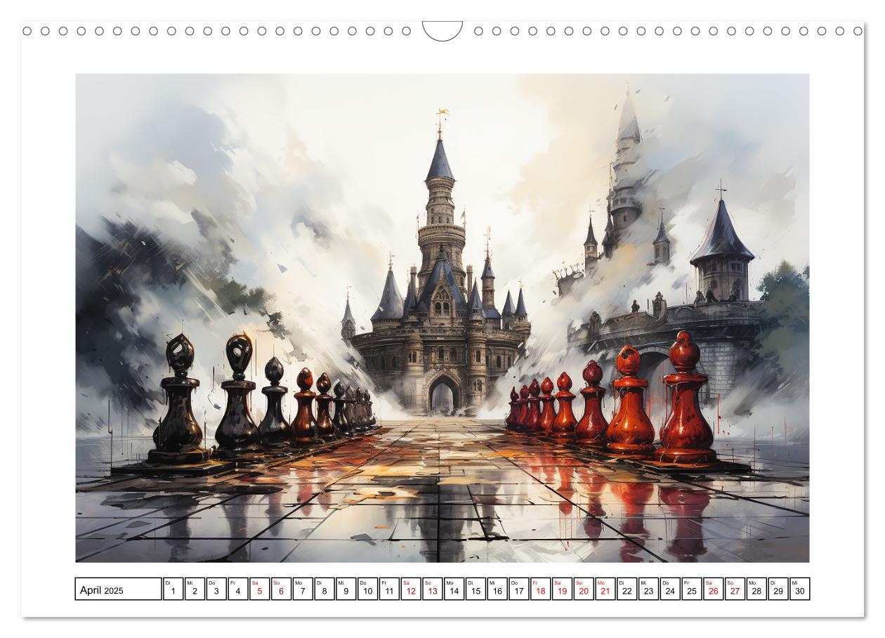 Bild: 9783383877377 | Schach Matt (Wandkalender 2025 DIN A3 quer), CALVENDO Monatskalender