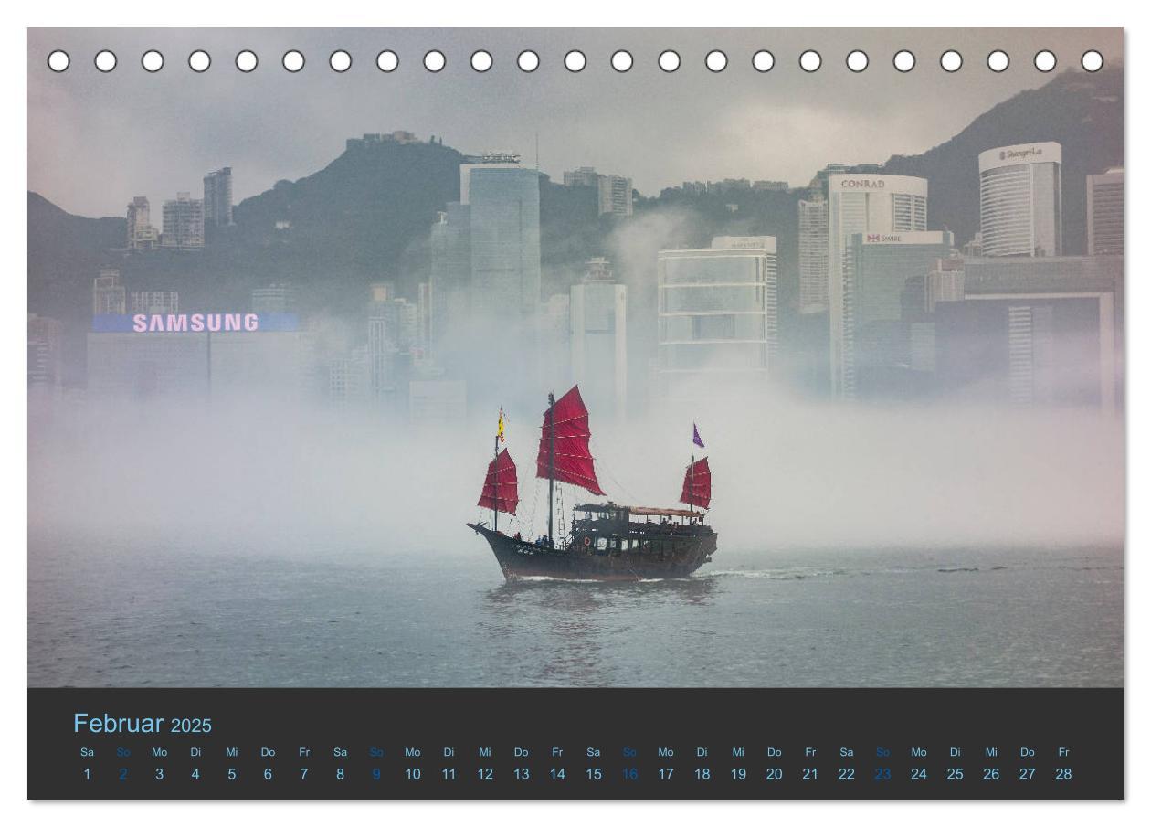 Bild: 9783435385874 | Hong Kong - Skylines (Tischkalender 2025 DIN A5 quer), CALVENDO...