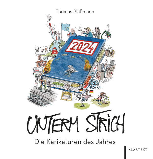 Cover: 9783837526660 | Unterm Strich 2024 | Die Karikaturen des Jahres | Buch | 128 S. | 2024