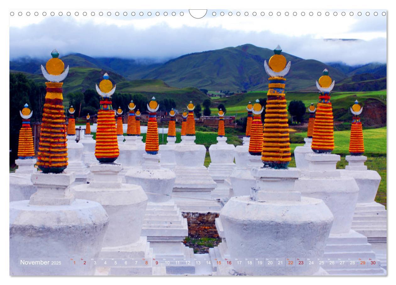 Bild: 9783435374021 | Stupas ¿ Buddhistische Sakralbauten 2025 (Wandkalender 2025 DIN A3...