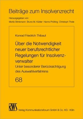 Cover: 9783814516684 | Über die Notwendigkeit neuer beruflicher Regelungen für...