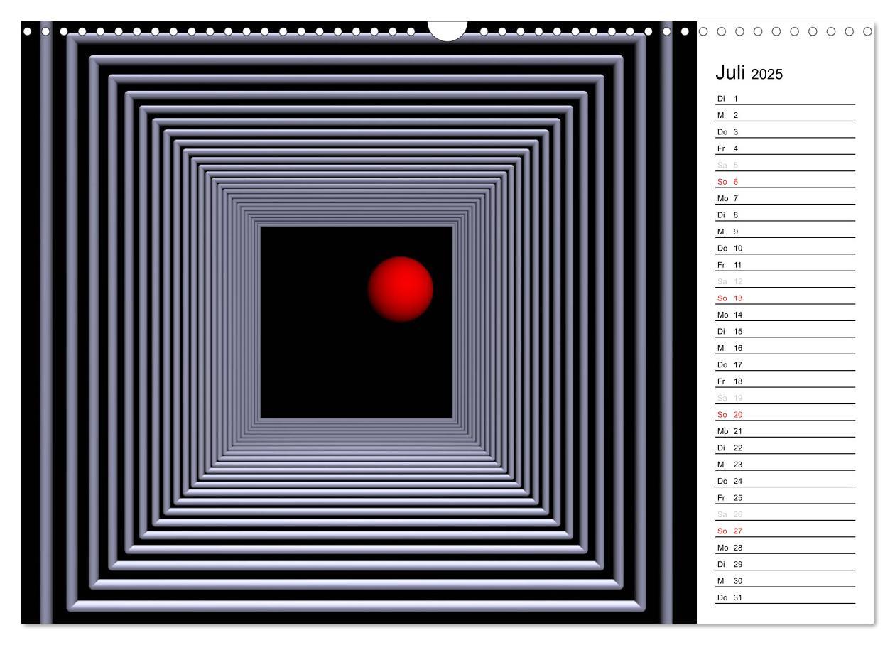 Bild: 9783435471171 | Mit Geometrie durch das Jahr (Wandkalender 2025 DIN A3 quer),...