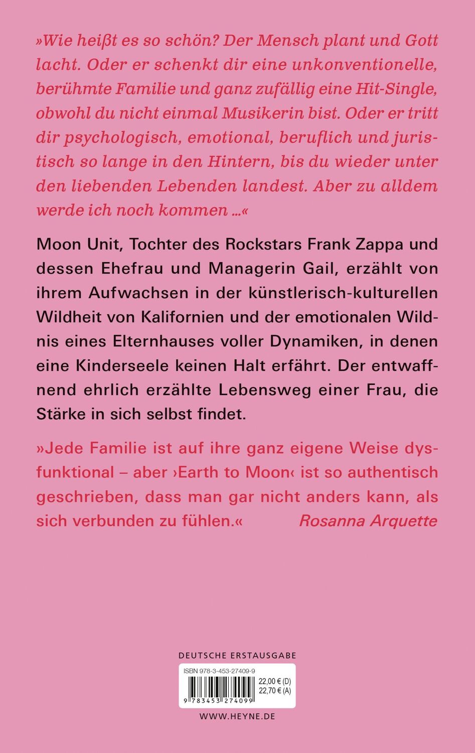 Bild: 9783453274099 | Earth to Moon | Moon Unit Zappa | Buch | 416 S. | Deutsch | 2024