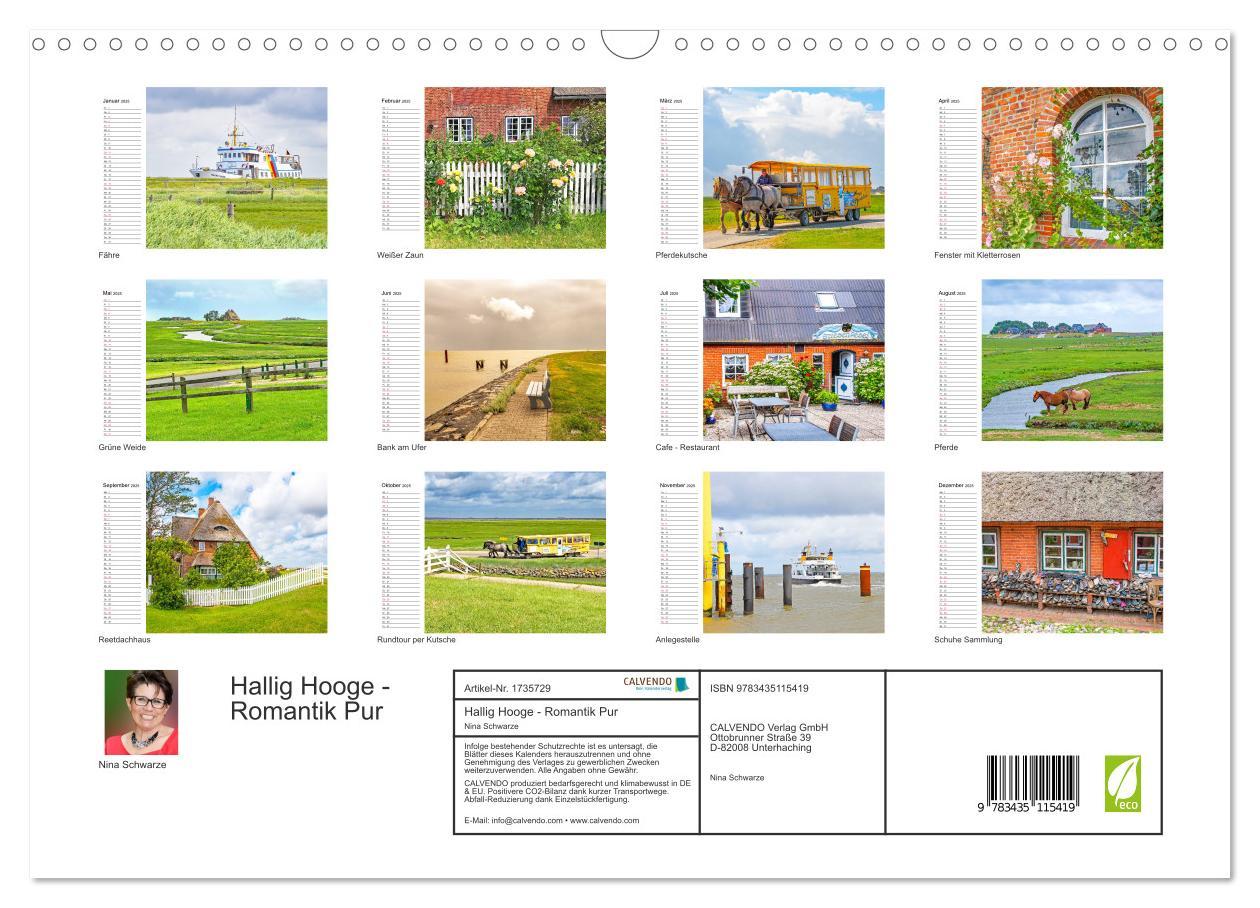 Bild: 9783435115419 | Hallig Hooge - Romantik Pur (Wandkalender 2025 DIN A3 quer),...