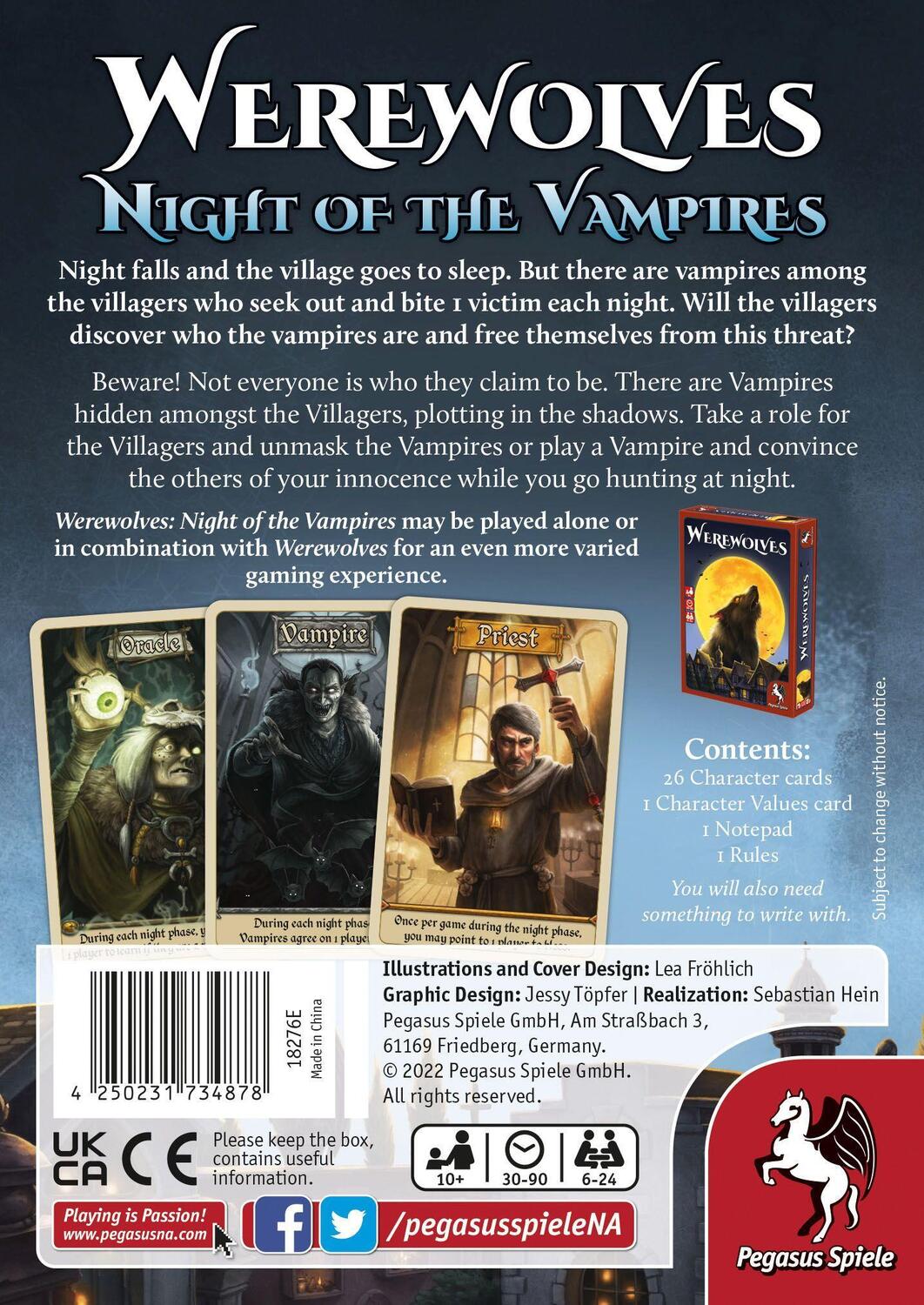 Bild: 4250231734878 | Werewolves - Night of the Vampires (English Edition) | Spiel | 2023