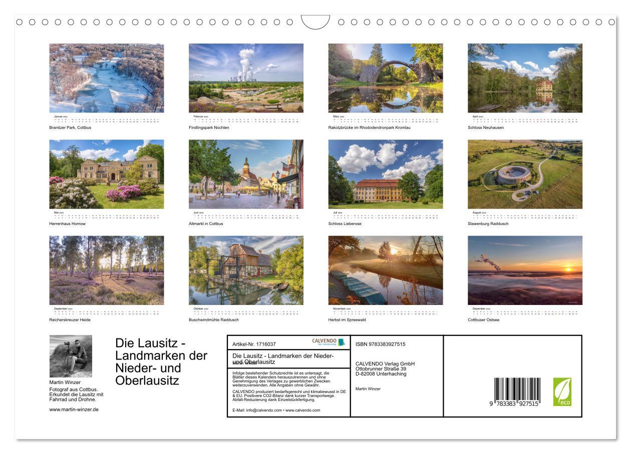 Bild: 9783383927515 | Die Lausitz - Landmarken der Nieder- und Oberlausitz (Wandkalender...