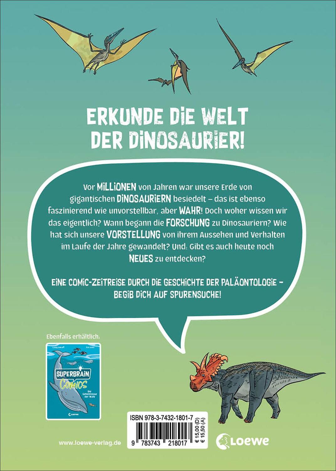 Rückseite: 9783743218017 | Superbrain-Comics - Auf den Spuren der Dinosaurier | Mk Reed | Buch