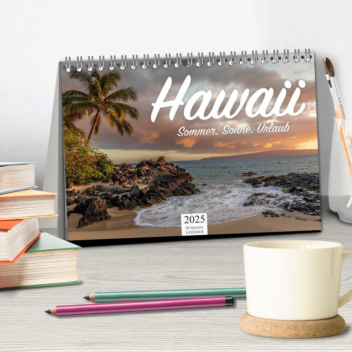 Bild: 9783435160839 | Hawaii - Sommer, Sonne, Urlaub (Tischkalender 2025 DIN A5 quer),...