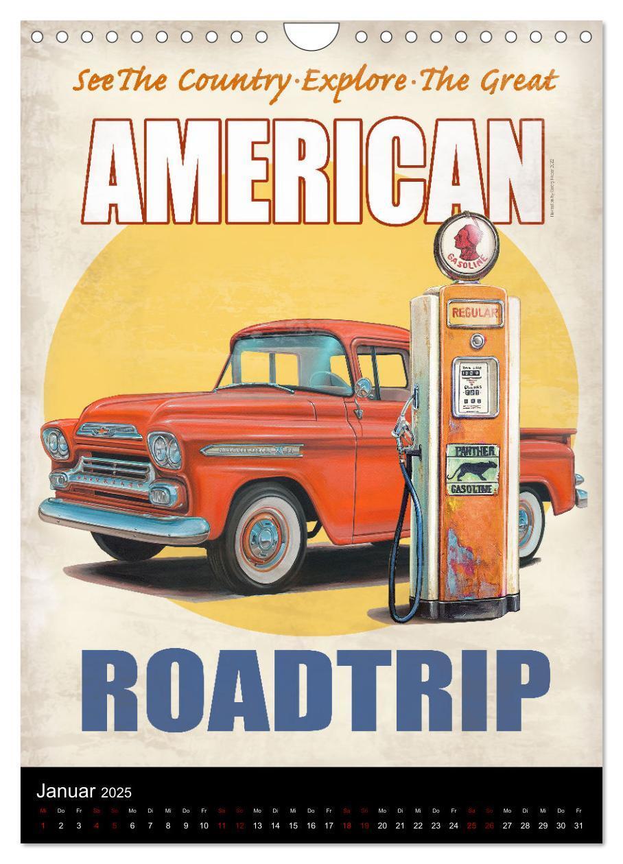 Bild: 9783435910298 | Drive America Plakate (Wandkalender 2025 DIN A4 hoch), CALVENDO...