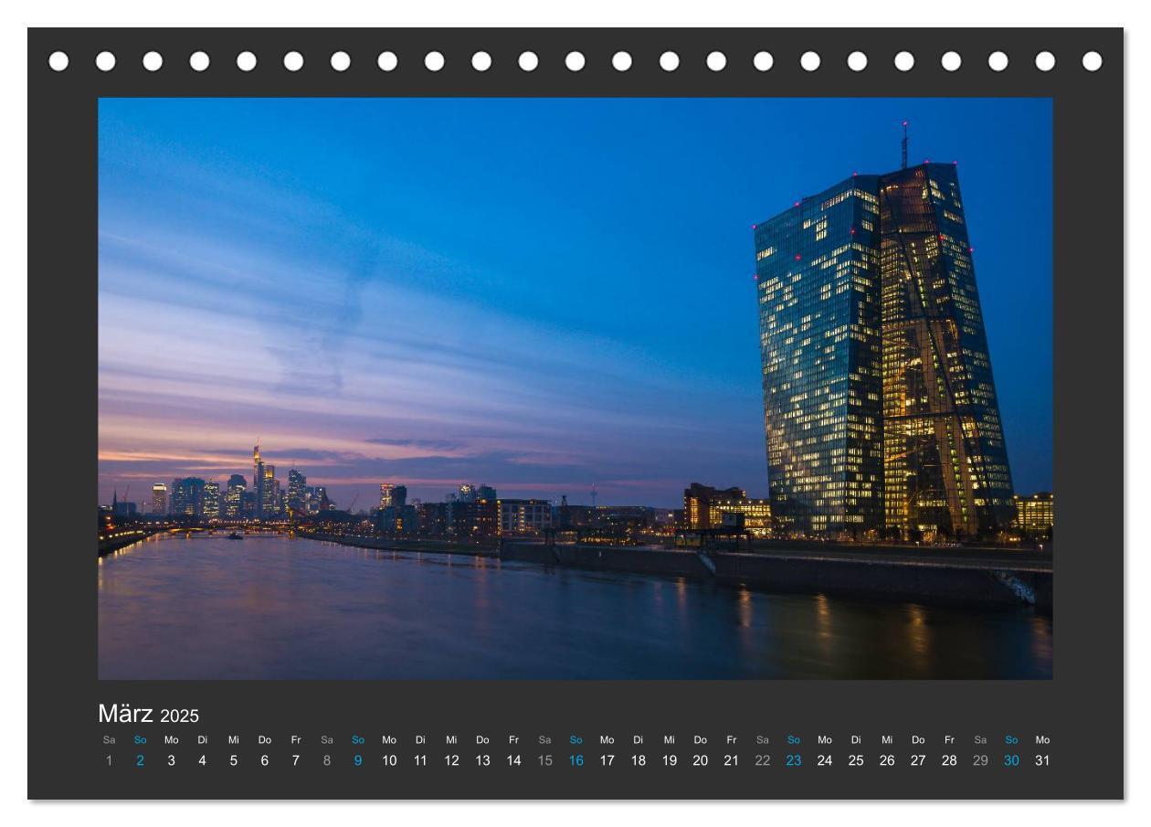 Bild: 9783435525294 | FRANKFURT - Nachtlichter 2025 (Tischkalender 2025 DIN A5 quer),...