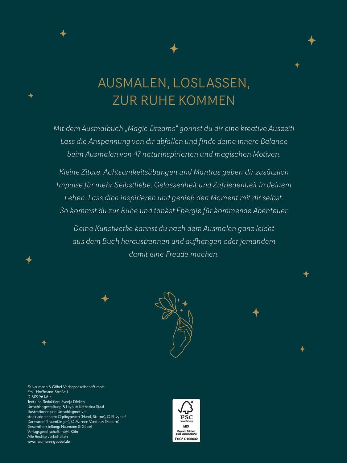 Rückseite: 9783625195139 | Magic Dreams Ausmalen &amp; loslassen | Svenja Dieken | Taschenbuch | 2024