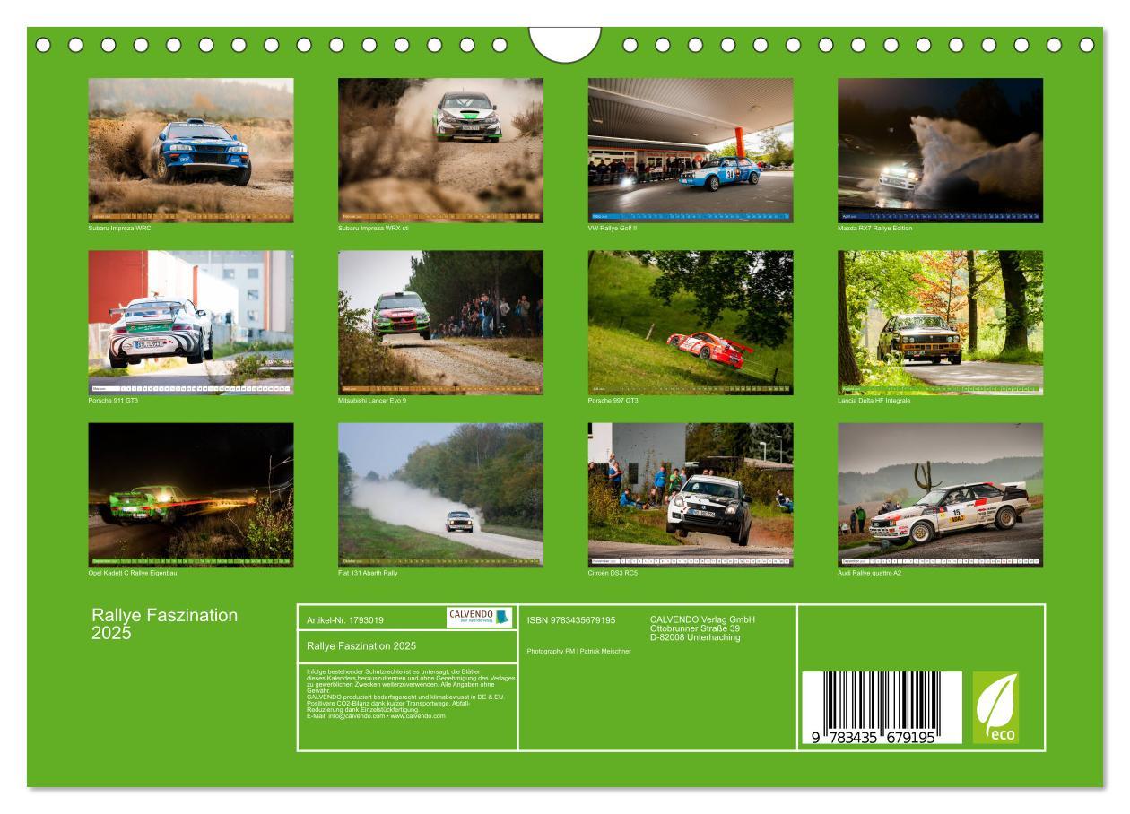 Bild: 9783435679195 | Rallye Faszination 2025 (Wandkalender 2025 DIN A4 quer), CALVENDO...