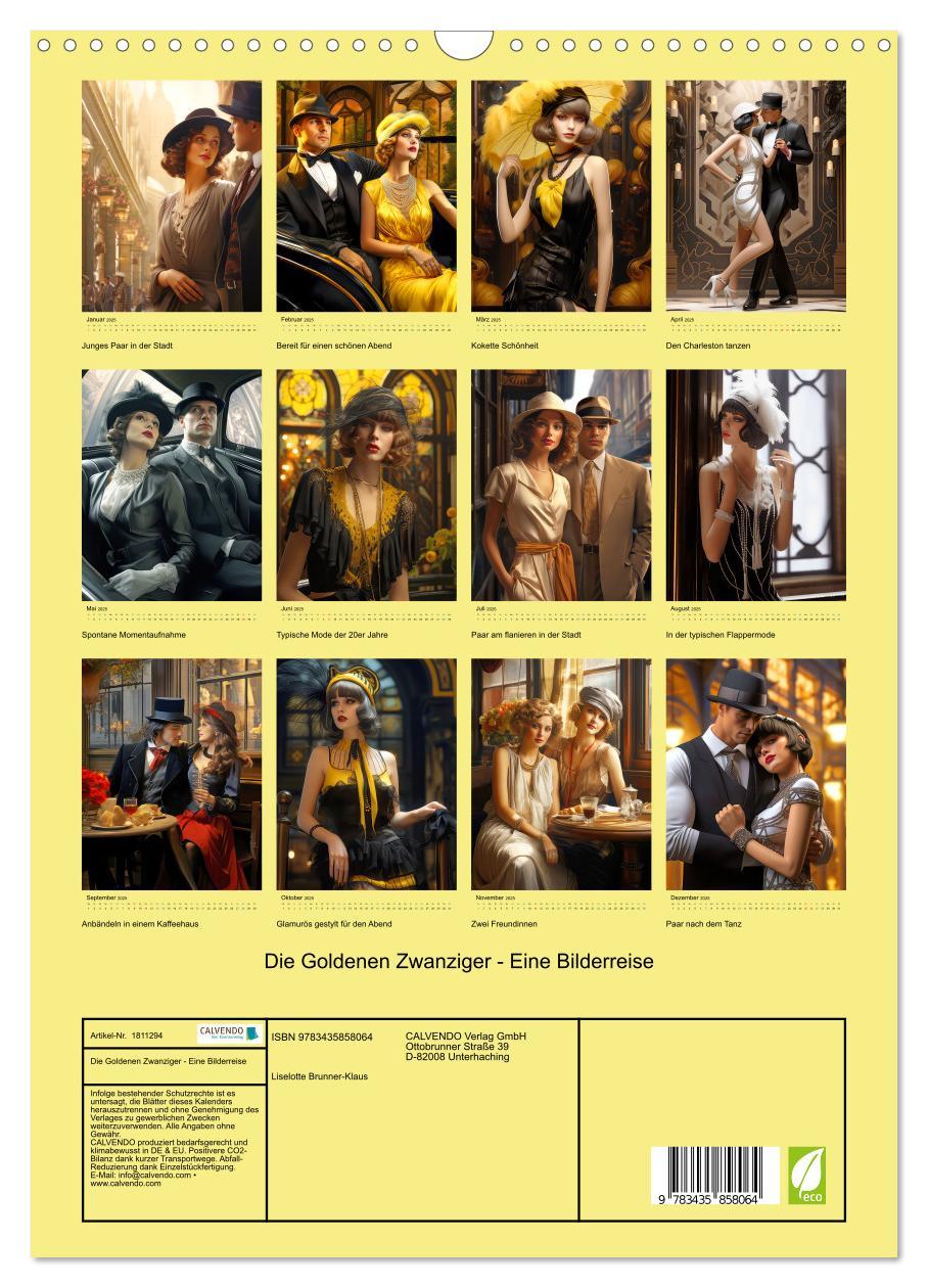 Bild: 9783435858064 | Die Goldenen Zwanziger - Eine Bilderreise (Wandkalender 2025 DIN A3...