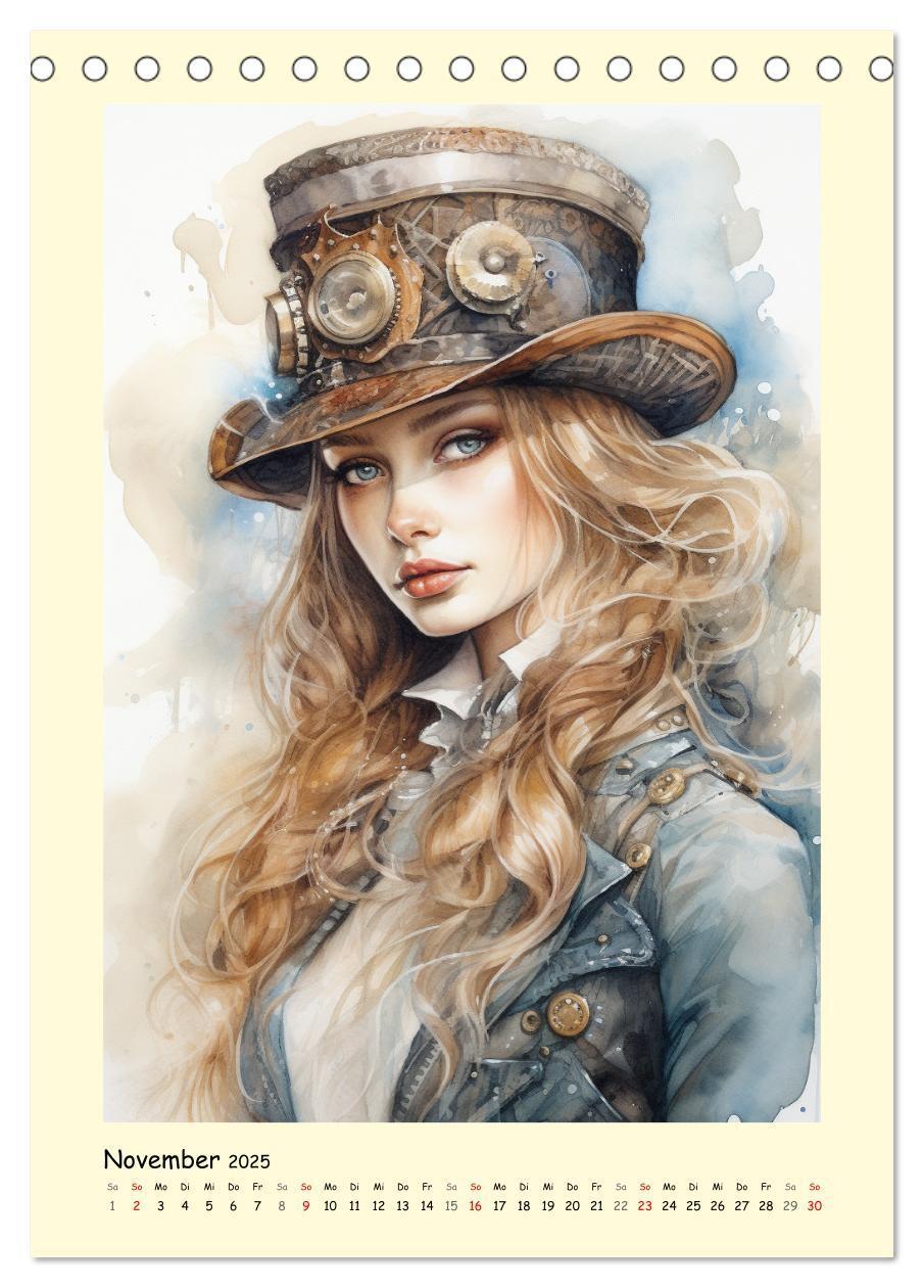 Bild: 9783435865116 | Schöne Steampunk Girls. Retro-Ästhetik im Aquarell-Stil...