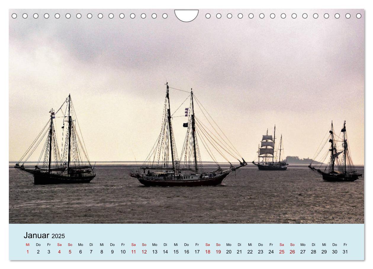 Bild: 9783435439614 | Parade der Windjammer - 2025 (Wandkalender 2025 DIN A4 quer),...