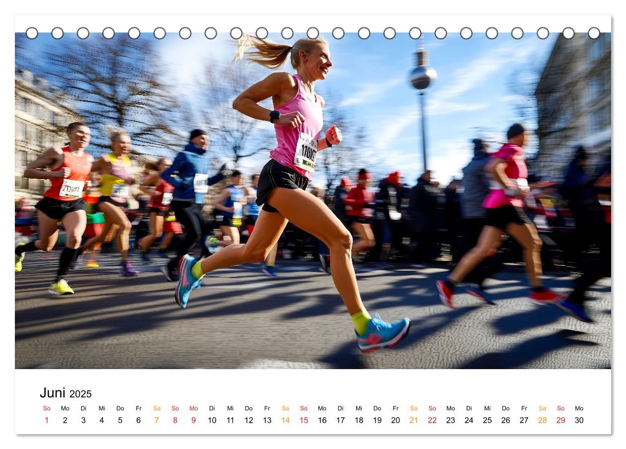 Bild: 9783457233696 | Marathon Power (Tischkalender 2025 DIN A5 quer), CALVENDO...