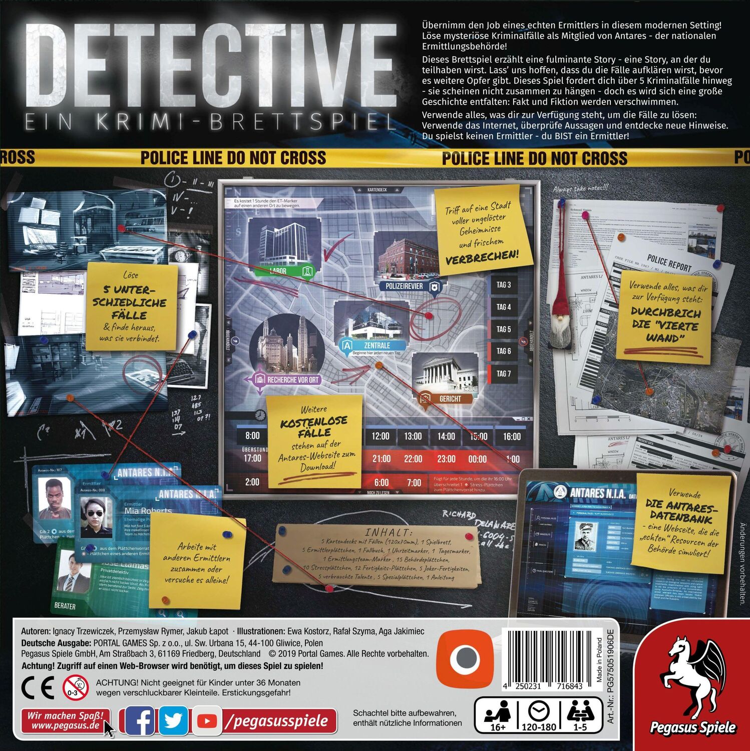 Bild: 4250231716843 | Detective (Portal Games, deutsche Ausgabe) (Nominiert Kennerspiel...