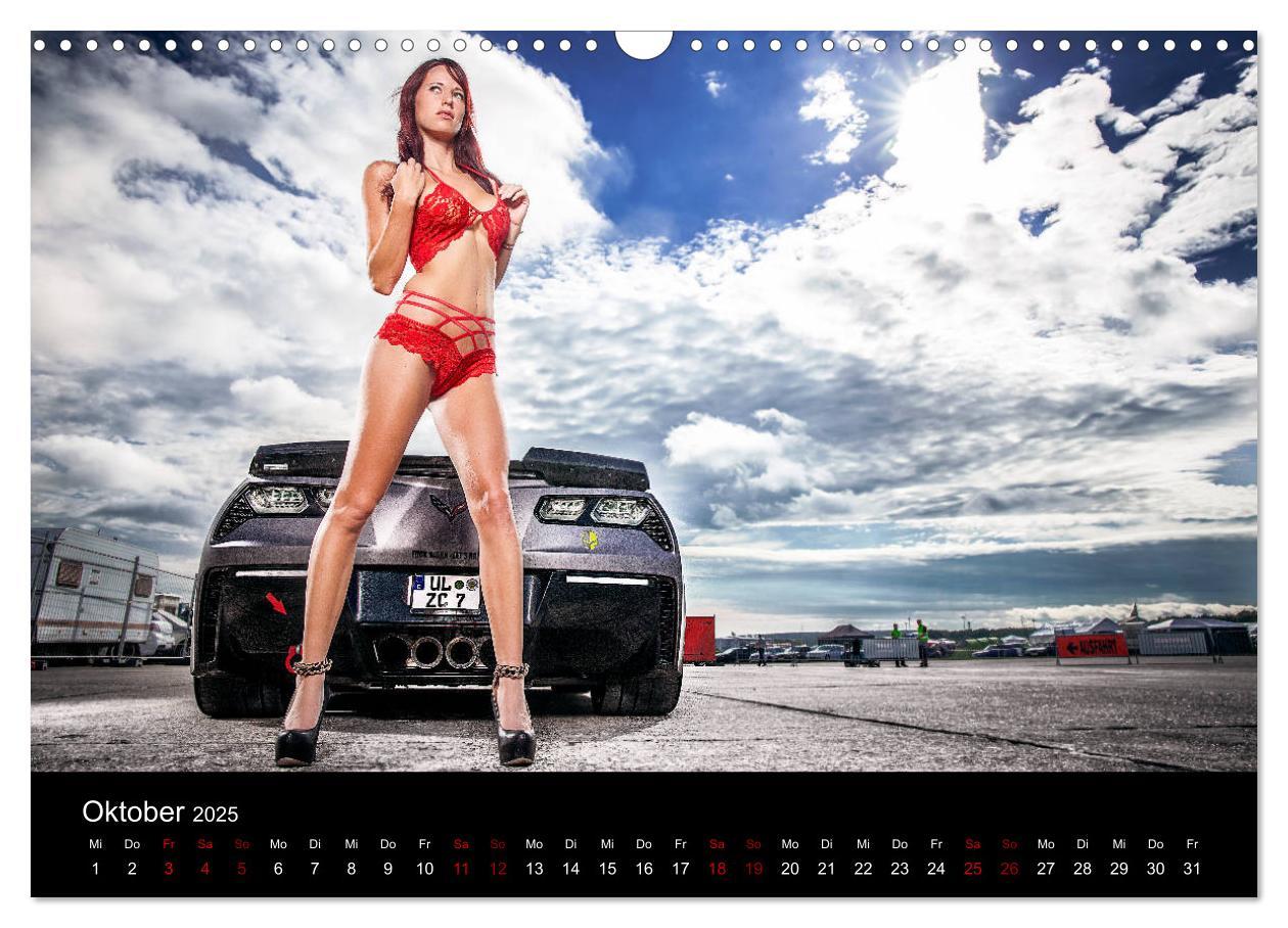 Bild: 9783435396825 | Cars and Girls (Wandkalender 2025 DIN A3 quer), CALVENDO...