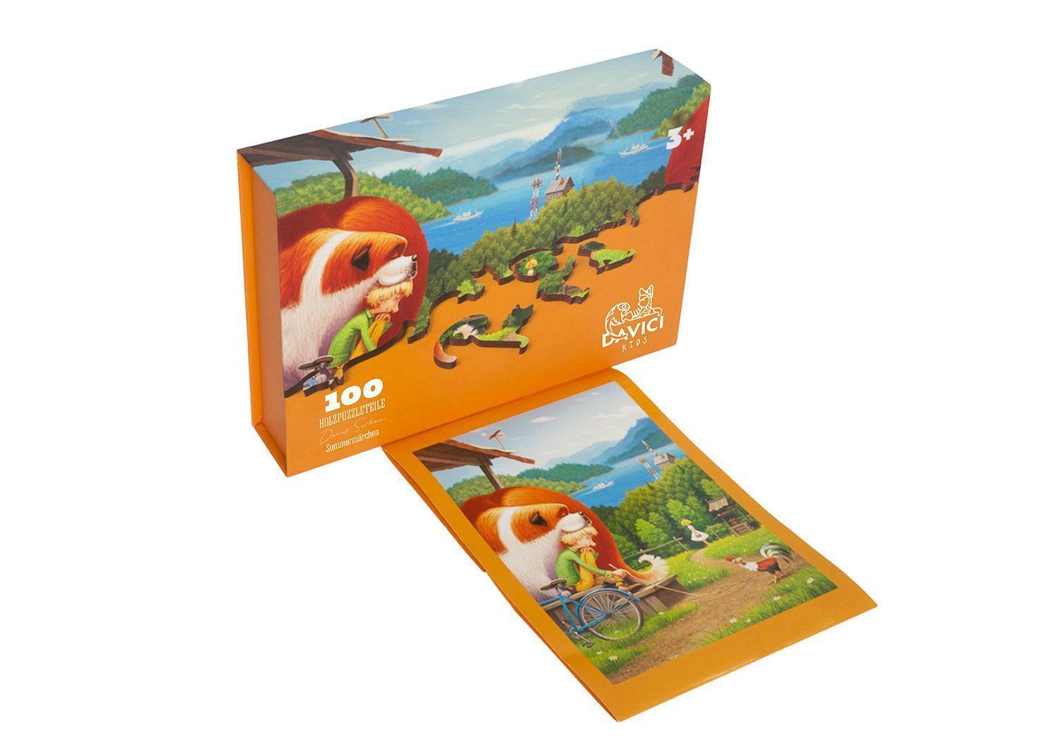 Bild: 4670027201092 | DAVICI Holzpuzzle - Kids - Edition | Motiv: Sommermärchen - 100 Teile