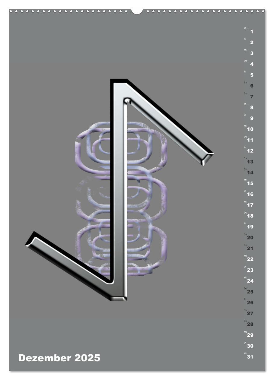 Bild: 9783383760488 | Germanische Runen (Wandkalender 2025 DIN A2 hoch), CALVENDO...